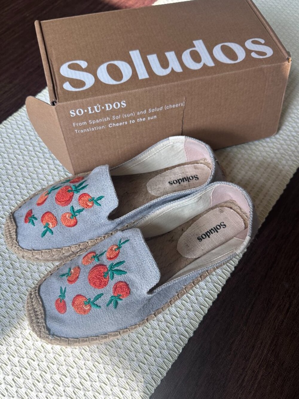 New with Bottom Tags,  Soludos Clementine Platform Espadrille Shoe - Size 7